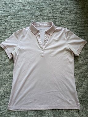 Women’s Light Pink Lady Hagen Golf Shirt Size M
